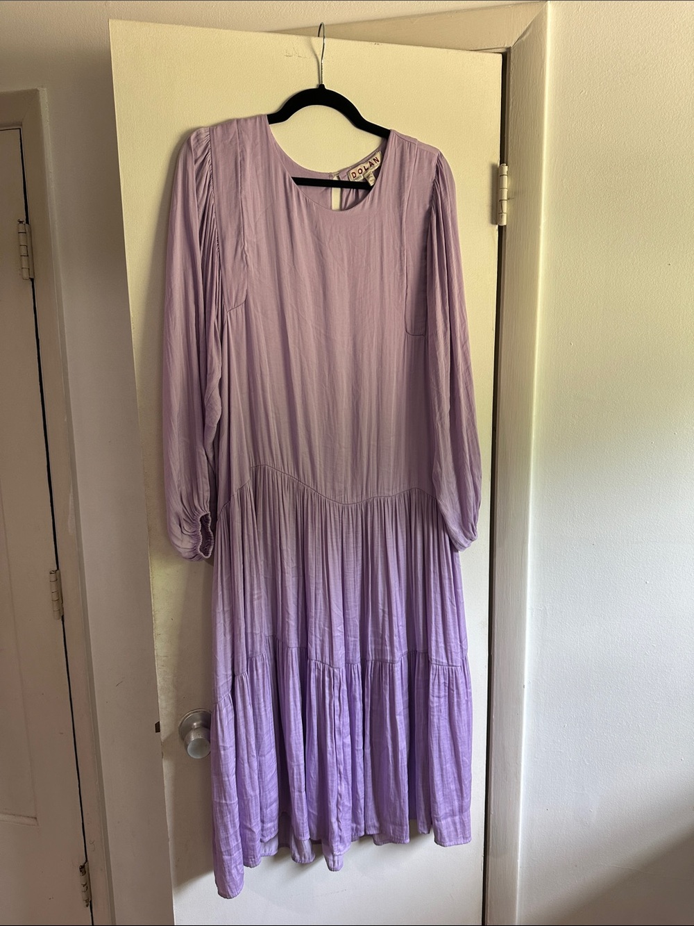 Anthropologie Lilac Long Sleeve Tiered Dolan Dress - Women